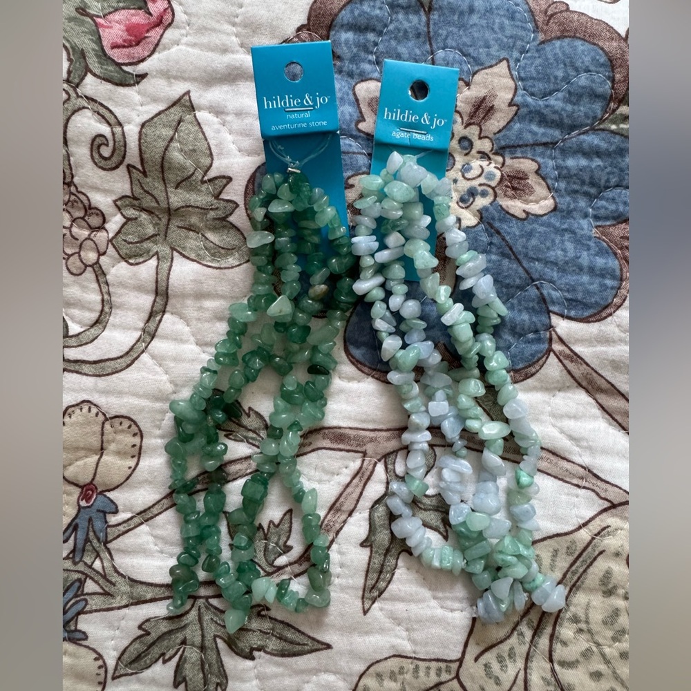 Hildie & Jo Aventurine and Agate Bead Strands